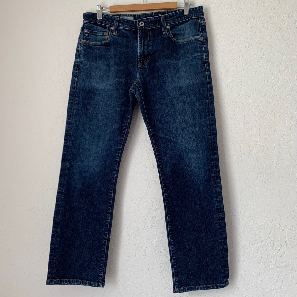AG Adriano Goldschmied The Graduate Jeans Men 33x32 (34x28) Dark Wash Tailored